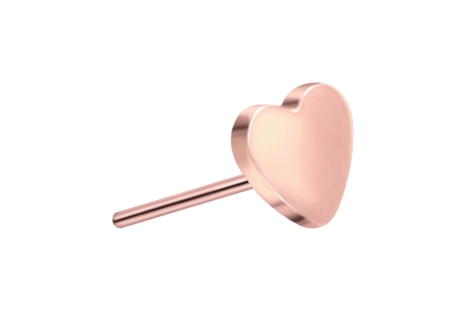 Titan Aufsatz mit Push Pin HERZ von Piercingline